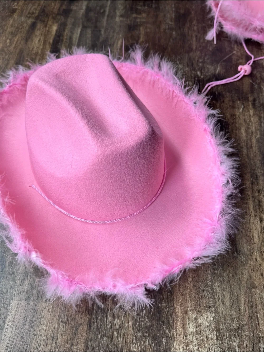 4-Pack Pink Felt Cowboy/Cowgirl Hats